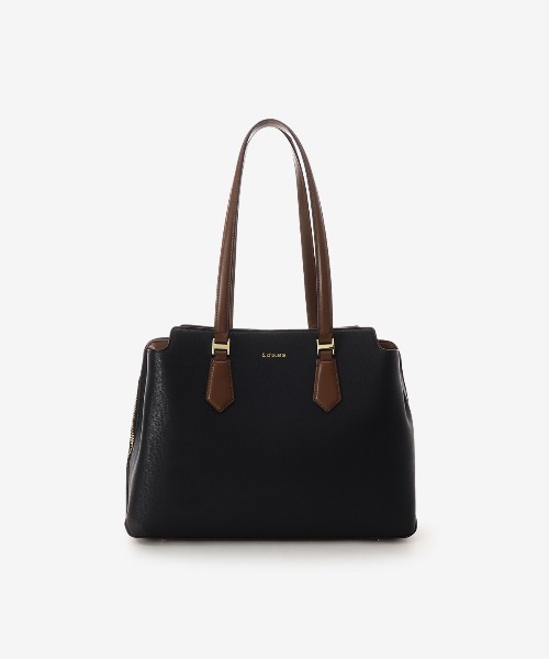 & chouette(アンドシュエット)の「バイカラーA4トートバッグ《仕事・通勤・通学》(トートバッグ・レディース・ベージュ/ブラック・FREE)」の9枚目の写真