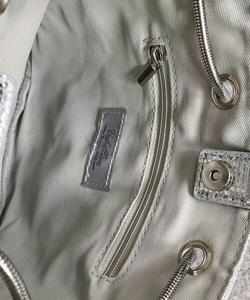 fredy emue（フレディエミュ）の「メタルフィルムミニバッグ（ハンドバッグ・レディース・ブラック/シルバー・FREE）」の22枚目の写真