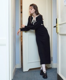 ニットワンピース&ボレロセット