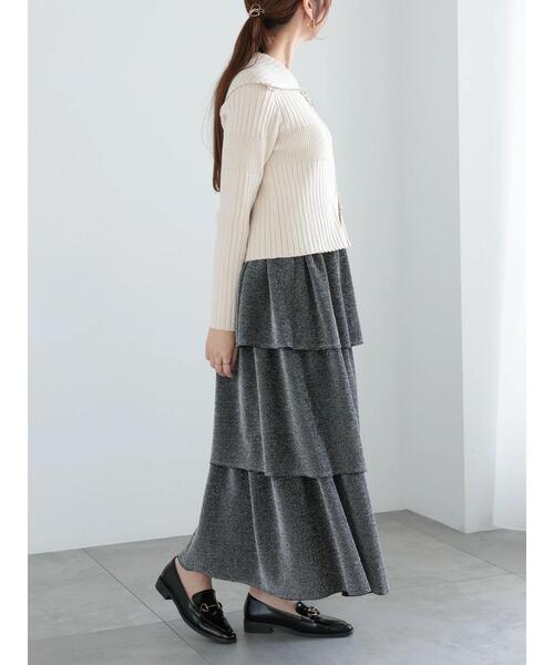 Te chichi（テチチ）の「【WEB限定】ラメティアードスカート（スカート・レディース・ブラック/シルバー/ブルー・F）」の6枚目の写真