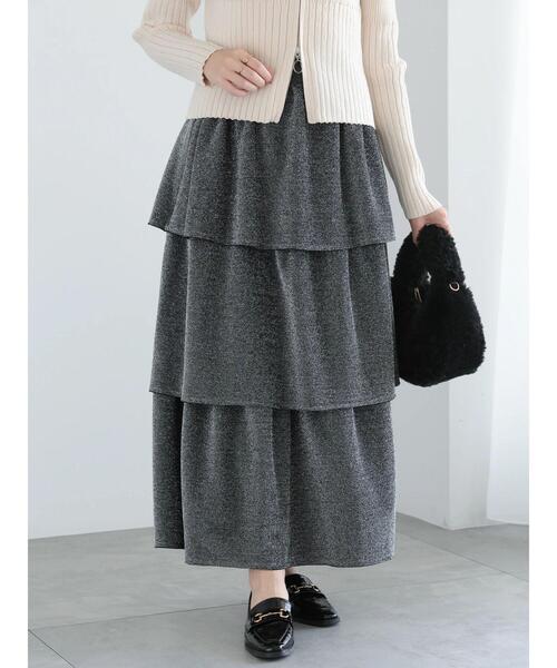 Te chichi（テチチ）の「【WEB限定】ラメティアードスカート（スカート・レディース・ブラック/シルバー/ブルー・F）」の7枚目の写真