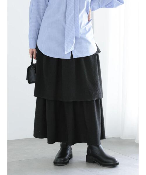 Te chichi（テチチ）の「【WEB限定】ラメティアードスカート（スカート・レディース・ブラック/シルバー/ブルー・F）」の13枚目の写真