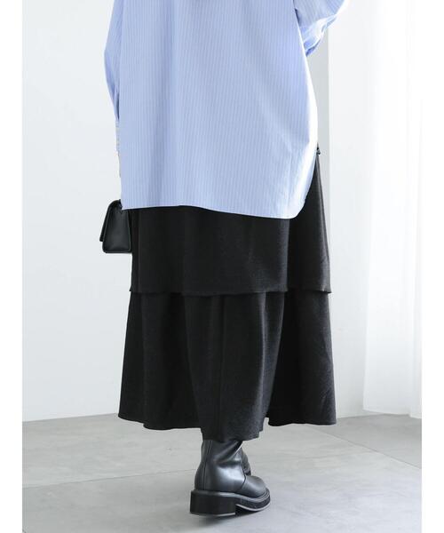 Te chichi（テチチ）の「【WEB限定】ラメティアードスカート（スカート・レディース・ブラック/シルバー/ブルー・F）」の15枚目の写真