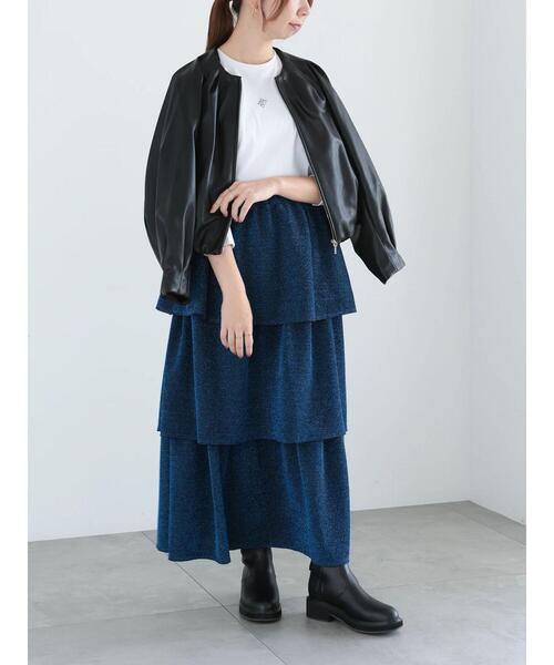 Te chichi（テチチ）の「【WEB限定】ラメティアードスカート（スカート・レディース・ブラック/シルバー/ブルー・F）」の19枚目の写真