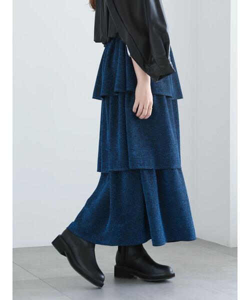 Te chichi（テチチ）の「【WEB限定】ラメティアードスカート（スカート・レディース・ブラック/シルバー/ブルー・F）」の20枚目の写真