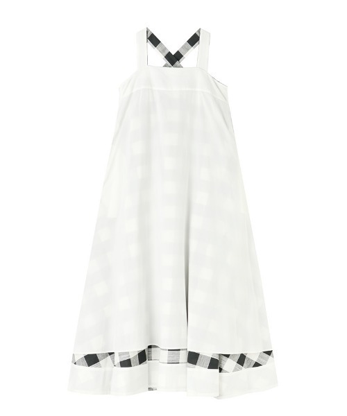 JENNE(ジェンヌ)の「リネン風大人チェックワンピース(ワンピース・レディース・ブラック・SMALL/MEDIUM/LARGE)」の17枚目の写真