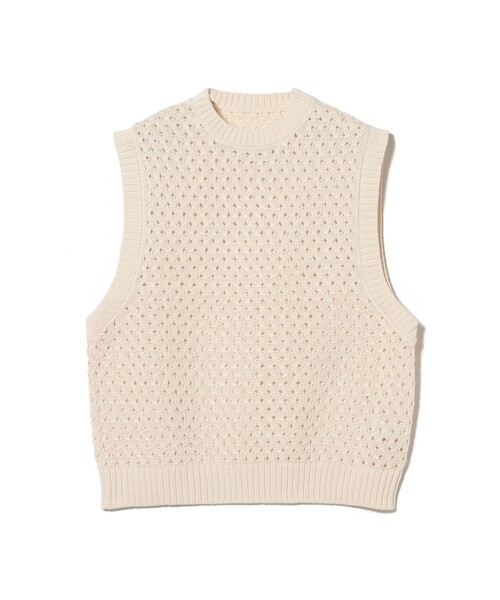 BEAMS（ビームス）の「メッシュ ニット ベスト（ニット/セーター・メンズ・ブラック/ナチュラル・LARGE/MEDIUM/SMALL）」の13枚目の写真