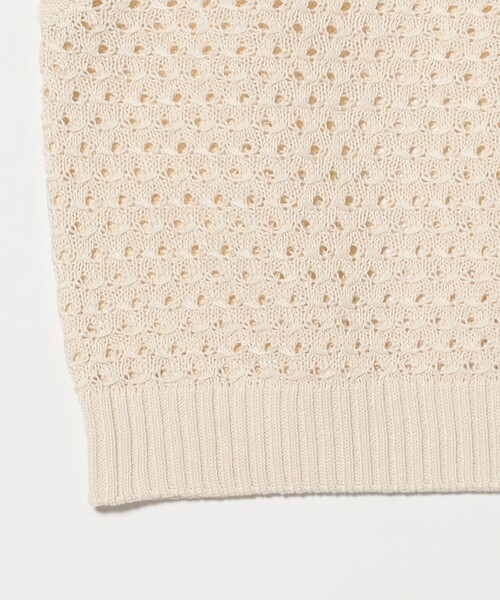 BEAMS（ビームス）の「メッシュ ニット ベスト（ニット/セーター・メンズ・ブラック/ナチュラル・LARGE/MEDIUM/SMALL）」の16枚目の写真