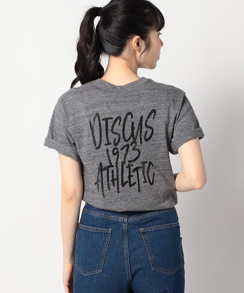 Grand PARK（グランドパーク）の「【DISCUS 】グランドパーク別注　パウダーブリーチ加工　 バックプリントTシャツ（Tシャツ/カットソー・レディース・杢グレー/ブラック/ホワイト/ピンク・FREE）」の8枚目の写真