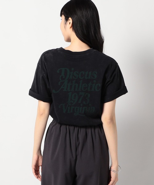 Grand PARK（グランドパーク）の「【DISCUS 】グランドパーク別注　パウダーブリーチ加工　 バックプリントTシャツ（Tシャツ/カットソー・レディース・杢グレー/ブラック/ホワイト/ピンク・FREE）」の11枚目の写真