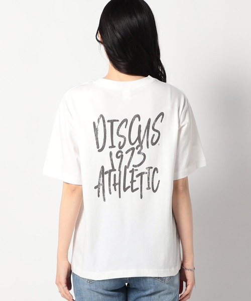 Grand PARK（グランドパーク）の「【DISCUS 】グランドパーク別注　パウダーブリーチ加工　 バックプリントTシャツ（Tシャツ/カットソー・レディース・杢グレー/ブラック/ホワイト/ピンク・FREE）」の12枚目の写真