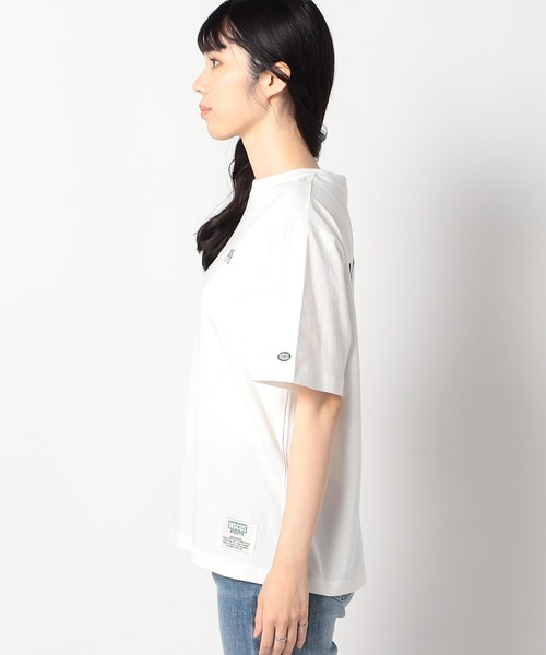 Grand PARK（グランドパーク）の「【DISCUS 】グランドパーク別注　パウダーブリーチ加工　 バックプリントTシャツ（Tシャツ/カットソー・レディース・杢グレー/ブラック/ホワイト/ピンク・FREE）」の14枚目の写真