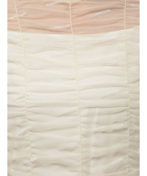 OUNNOUN（オウンノウン）の「【OUNNOUN】ロゴプリントチュールワンピース（ワンピース・レディース・ブラック/ベージュ/ミント・MEDIUM/SMALL）」の9枚目の写真