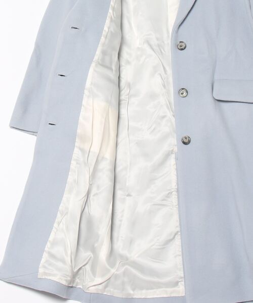 Liyoca（リヨカ）の「ダブルメルトンチェスターコート（チェスターコート・レディース・ブルーグレー・FREE）」の3枚目の写真