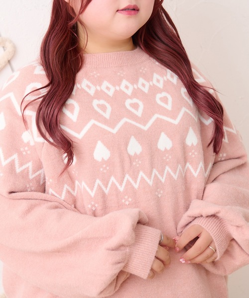 Louiosy（ルオシー）の「【大きいサイズ】ハートノルディック