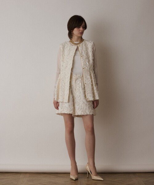 Diagram（ダイアグラム）の「カットジャガードショートパンツ（その他パンツ・レディース・キナリ・36/38）」の4枚目の写真