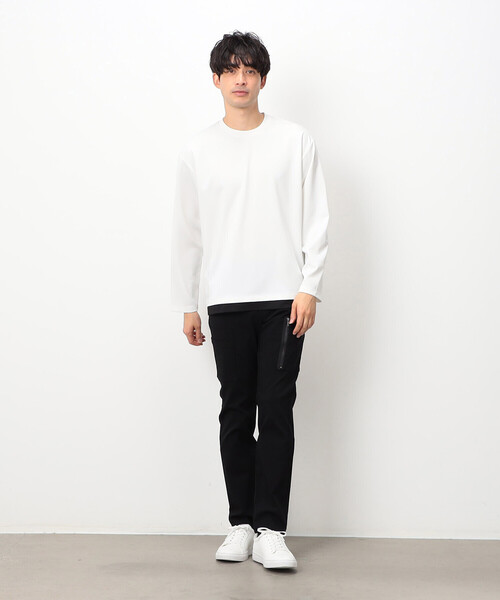 COMME CA ISM(コムサイズム)の「ストレッチポンチ フェイクレイヤードTシャツ(Tシャツ/カットソー・メンズ・ホワイト/ネイビー/ブルー/ブラック・MEDIUM/LARGE)」の22枚目の写真