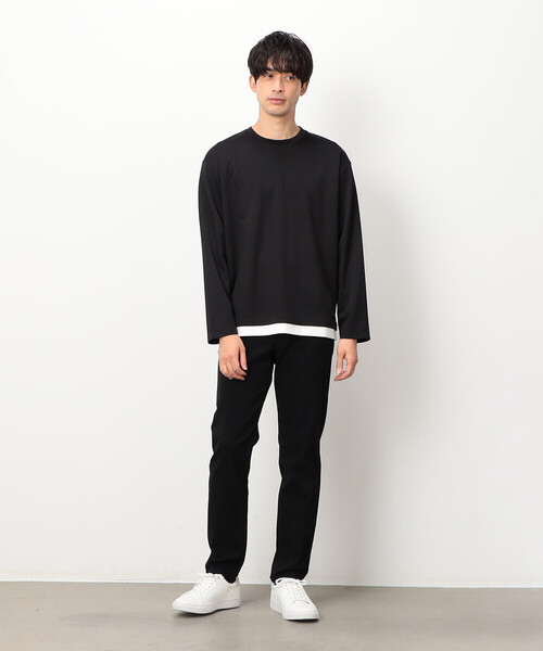 COMME CA ISM(コムサイズム)の「ストレッチポンチ フェイクレイヤードTシャツ(Tシャツ/カットソー・メンズ・ホワイト/ネイビー/ブルー/ブラック・MEDIUM/LARGE)」の20枚目の写真
