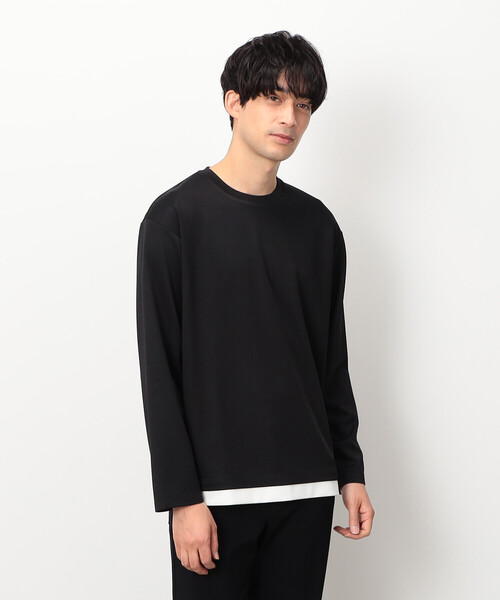 COMME CA ISM(コムサイズム)の「ストレッチポンチ フェイクレイヤードTシャツ(Tシャツ/カットソー・メンズ・ホワイト/ネイビー/ブルー/ブラック・MEDIUM/LARGE)」の19枚目の写真