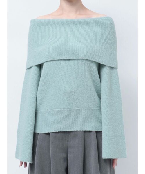 【セール】オフショルフレアスリーブニットプルオーバー（ニット/セーター）｜LAGUNAMOON（ラグナムーン）
