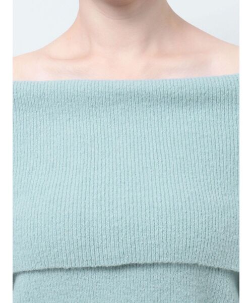 【セール】オフショルフレアスリーブニットプルオーバー（ニット/セーター）｜LAGUNAMOON（ラグナムーン）