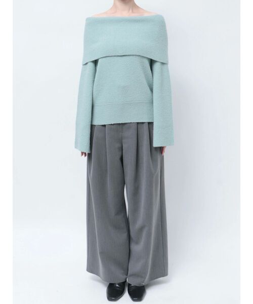 【セール】オフショルフレアスリーブニットプルオーバー（ニット/セーター）｜LAGUNAMOON（ラグナムーン）