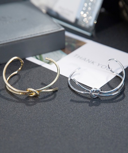 blackdia ocean（ブラックダイヤオーシャン）の「blackdia ocean ノットデザインバングル（バングル/リストバンド・レディース・シルバー/ゴールド・FREE）」の7枚目の写真