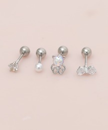 LINFA　（リンファ）の「サージカルステンレス316L ビジューピアスセット3（ピアス（片耳用））」