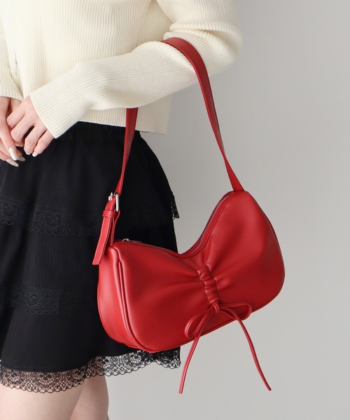 earth music&ecology(アースミュージックアンドエコロジー)の「リボンドロストハンドバッグ(ハンドバッグ・レディース・ブルー系その他/ブラウン/レッド・FREE)」の1枚目の写真