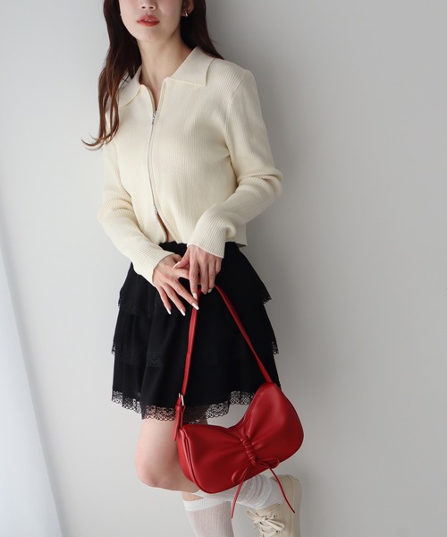 earth music&ecology(アースミュージックアンドエコロジー)の「リボンドロストハンドバッグ(ハンドバッグ・レディース・ブルー系その他/ブラウン/レッド・FREE)」の7枚目の写真