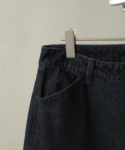 ELLUV（エルブ）の「【ELLUV/エルヴ】13ozヴィンテージデニム ジップギミック サイドタックフレアパンツ（デニムパンツ・メンズ・ライトインディゴブルー/ブラック/グレー・S/L/M）」の4枚目の写真