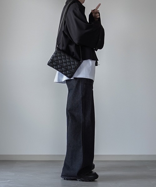 ELLUV（エルブ）の「【ELLUV/エルヴ】13ozヴィンテージデニム ジップギミック サイドタックフレアパンツ（デニムパンツ・メンズ・ライトインディゴブルー/ブラック/グレー・S/L/M）」の7枚目の写真