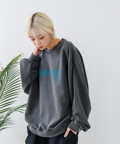 THRASHER（スラッシャー）の「【THRASHER/スラッシャー】ヘビーウェイト ピグメント マガジンロゴ クルーネック スウェット LOGO PIGMENT SWEAT（スウェット・メンズ・その他2/その他1/その他・LARGE/MEDIUM）」の9枚目の写真