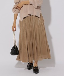 サテン楊柳プリーツスカート＜低身長サイズあり＞/252085