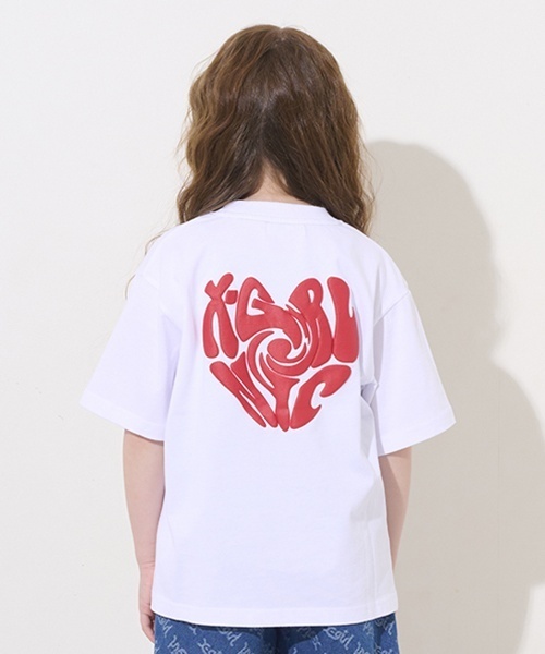 グラスハート Tシャツ XL セール】ハートロゴバックプリント半袖Tシャツ（Tシャツ