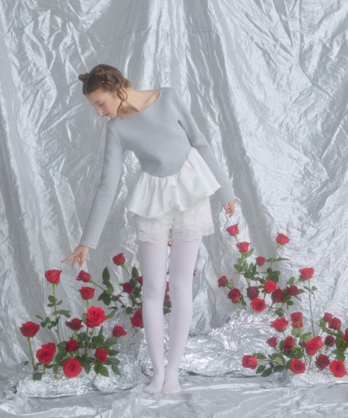 balloon layered sweat/バルーンレイヤードスウェット