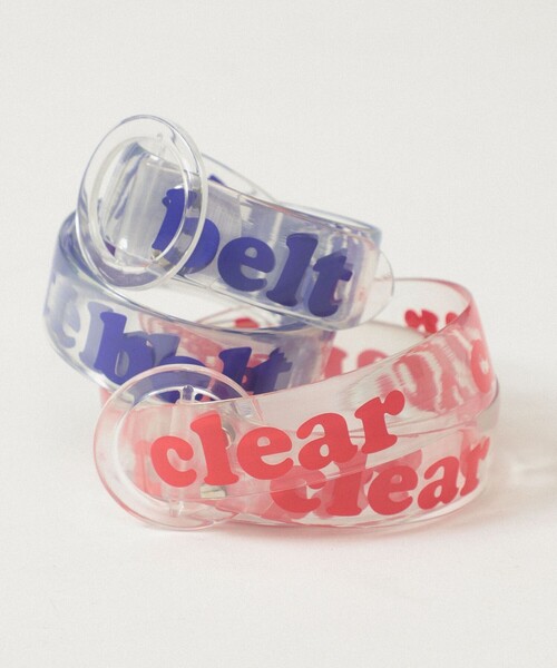 BEAMS BOY（ビームスボーイ）の「【別注】PIKE / CLEAR BELT SP（ベルト・レディース・ブルー/レッド・ONE SIZE）」の4枚目の写真