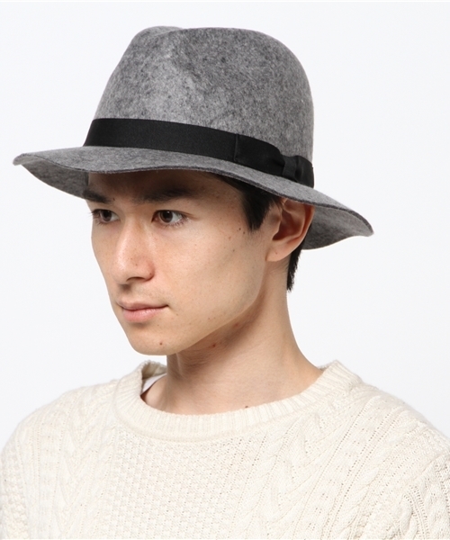 AZUL by moussy(アズールバイマウジー)の「ワイドブリムフェルトHAT(ハット・メンズ・ブラック/グレー・FREE)」の8枚目の写真