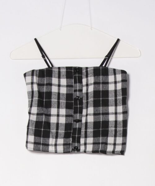 Loueme(ルエム)の「【2点SET】チェックビスチェ+メッシュ編みカーディガン(アンサンブル・レディース・ホワイト/ブラウン・FREE)」の19枚目の写真