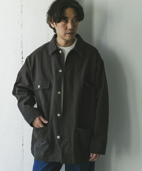 URBAN RESEARCH DOORS（アーバンリサーチドアーズ）の「ダックワークカバーオール（カバーオール・メンズ・スミクロ/ベージュ・MEDIUM/LARGE）」の4枚目の写真