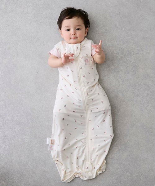 petit main（プティマイン）の「【やわらかストレッチ】スリーピングバック（おくるみ・キッズ・ベージュ/ライトグリーン/アイボリー/ライトピンク・S/L/M）」の6枚目の写真