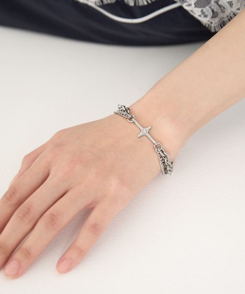 MONO-MART(モノマート)の「モチーフチャーム アソートデザインブレスレット(ブレスレット・レディース・シルバー系2/シルバー系1/シルバー系3・FREE)」の6枚目の写真