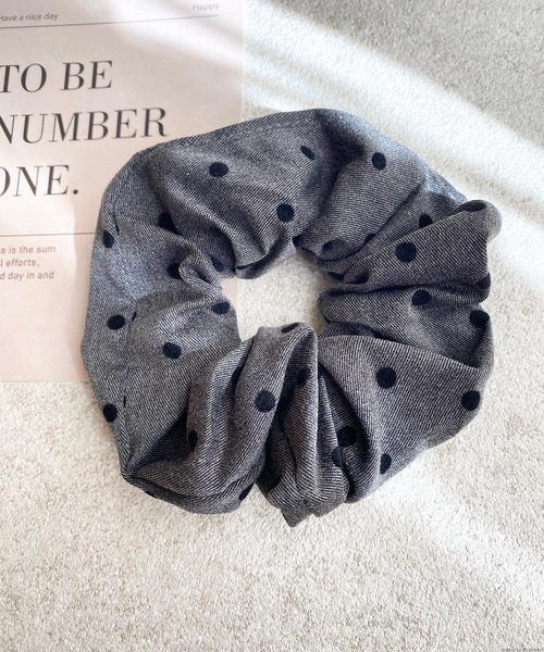 tone（トーン）の「pur chouchou/リボン柄 ドット柄 シュシュ P4439（シュシュ・レディース・その他4/その他1/その他2/その他3・FREE）」の3枚目の写真