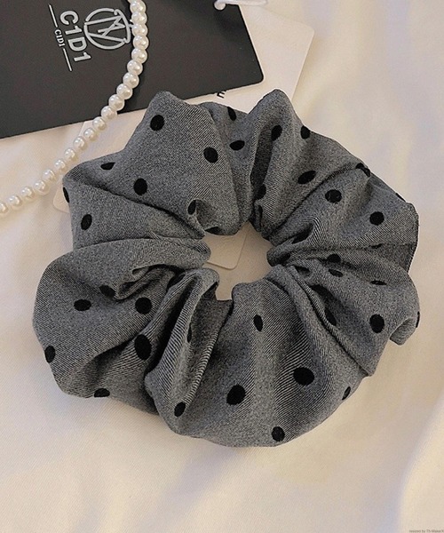 tone（トーン）の「pur chouchou/リボン柄 ドット柄 シュシュ P4439（シュシュ・レディース・その他4/その他1/その他2/その他3・FREE）」の8枚目の写真