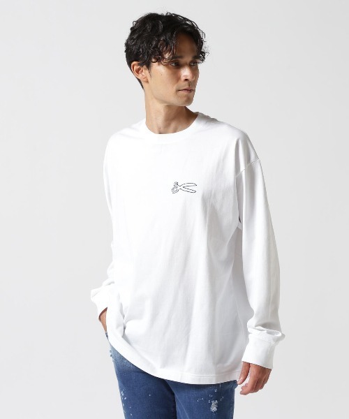 DENHAM（デンハム）の「DENHAM/デンハム/CHAIN LS TEE（Tシャツ/カットソー・メンズ・ブラック/ネイビー/ホワイト・XL/M/L/S）」の2枚目の写真