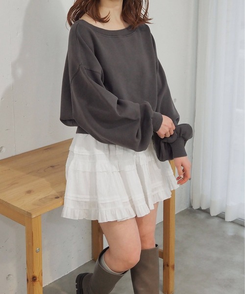 tiptop(ティップトップ)の「オフショルプルオーバー×ワンピースSET(ワンピース・レディース・グレー/チャコールグレー/ピンク・FREE)」の11枚目の写真