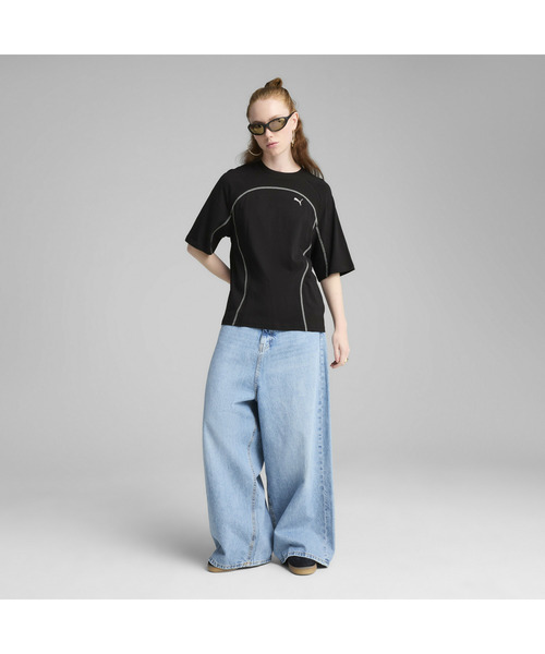 PUMA(プーマ)の「PUMA プーマ ウィメンズ デア トゥ オーバーサイズ 半袖 Tシャツ(Tシャツ/カットソー・レディース・ブラック/ホワイト/ブルー系その他・SMALL/X-SMALL/MEDIUM/LARGE)」の9枚目の写真