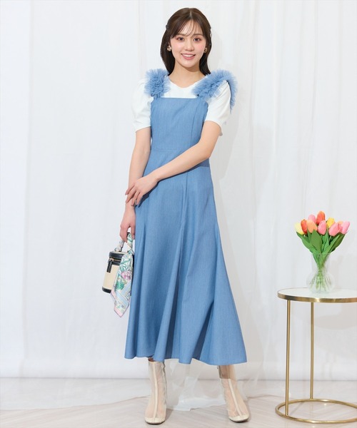 WILLSELECTION（ウィルセレクション）の「チュールフリルマーメイドジャンスカ（ワンピース・レディース・ブラック系その他/ダークブルー/ブラック・FREE）」の13枚目の写真