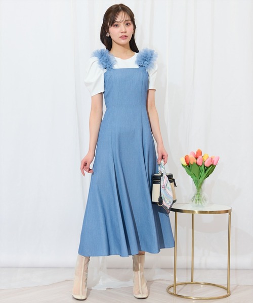 WILLSELECTION（ウィルセレクション）の「チュールフリルマーメイドジャンスカ（ワンピース・レディース・ブラック系その他/ダークブルー/ブラック・FREE）」の16枚目の写真