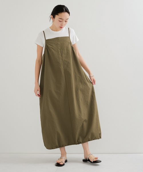 le cercle ADAM ET ROPE'(ルセルクルアダムエロペ)の「バルーンキャミワンピース(ワンピース・レディース・グリーン系その他2/ベージュ系その他2/ブラック系その他・FREE)」の22枚目の写真